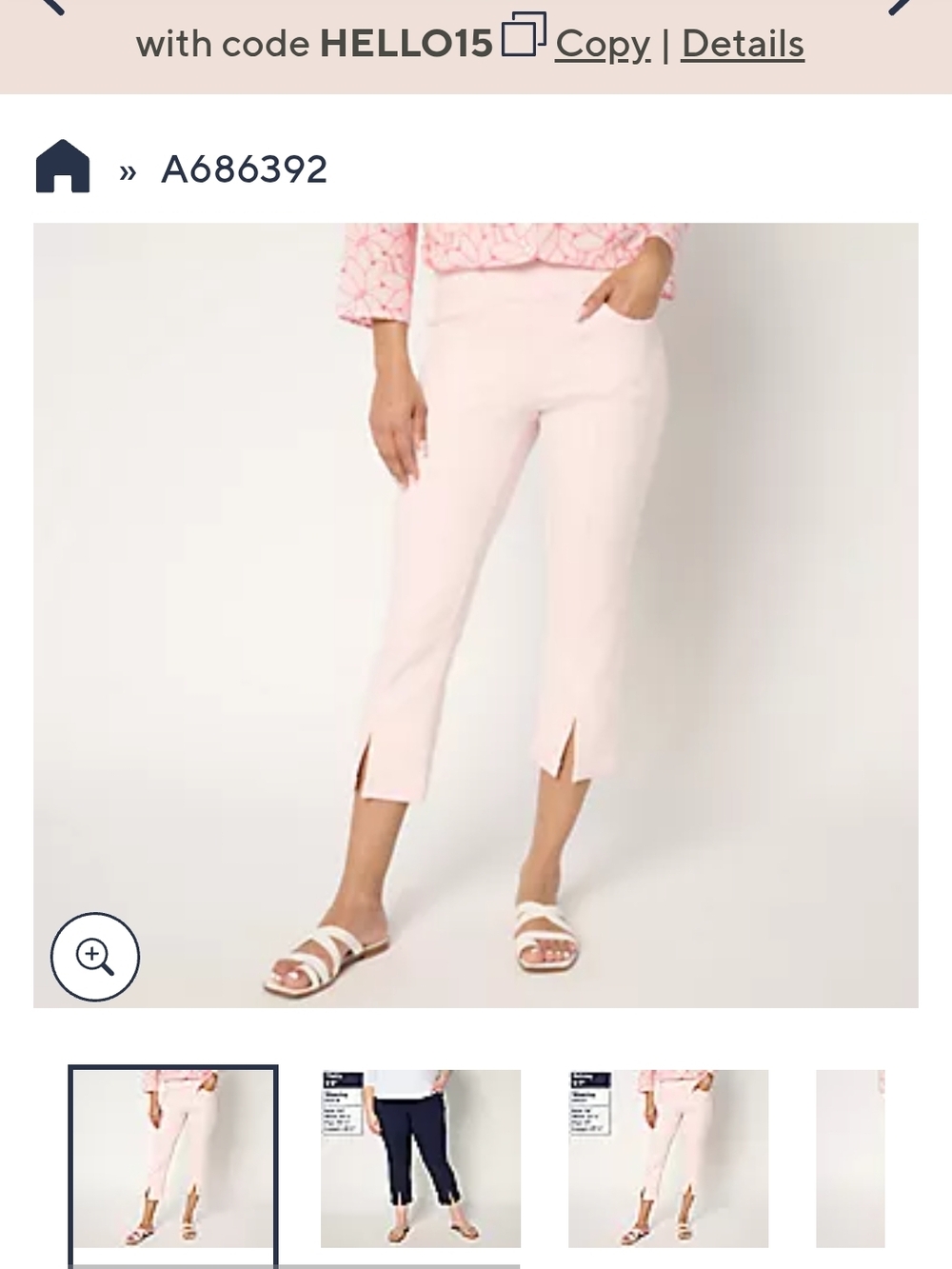 Belle by Kim Gravel White Plus Size 30 Cropped Front-Slit Pants BNWT